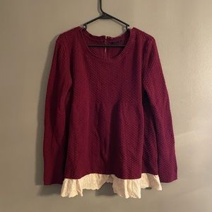 Basil Lola boutique top size Large. Lace detailing.